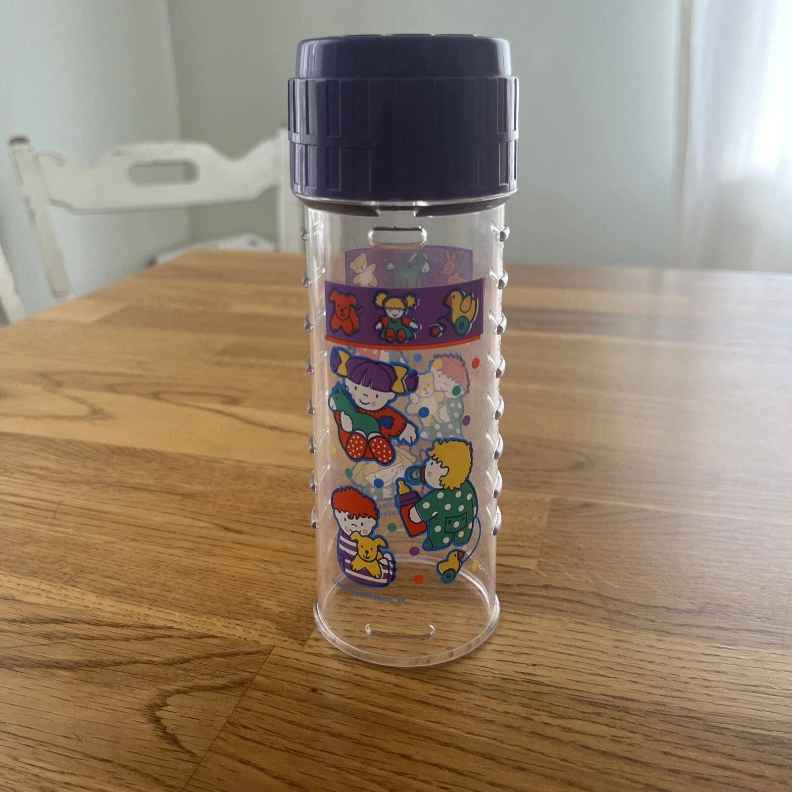 Playtex Baby Bottle Design Sports With Flat Top Nipple 8 Oz Vintage Drop-ins
