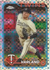 2024 Topps Chrome Update Louie Varland Xfractor Texas Rangers