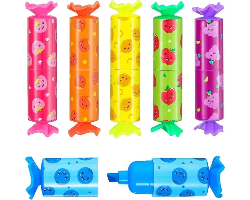 6 MINI TEXTMARKER BONBON Kinder Textmarker Stifte ⭐️ Mitgebsel Kindergeburtstag