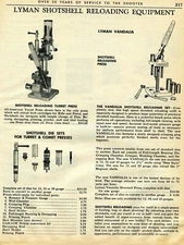 1964 Print Ad Lyman All-American Turret Press & Vandalia Shotshell Reloading Set