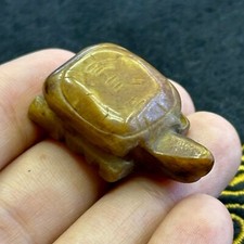 Wunderschöne antike römische griechische geschnitzte Jade Schildkröte Figur -...