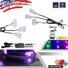 For 2015-20 Dodge Charger Bluetooth APP RGBW Multi-Color LED DRL Board Headlight