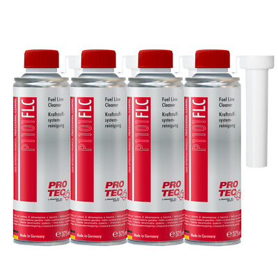 4x PRO-TEC P1101 Kraftstoffsystemreinigung Benzin Reinigung Fuel Cleaner 375ml