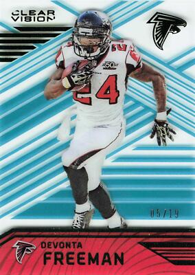 2016 Panini Clear Vision #4 Devonta Freeman Emerald #/19 Falcons
