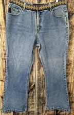 Pantalones de mezclilla de colección No Excuses para mujer 15/16 tapiz desgastado retro hippie boho corte bota