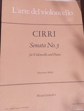 Cirri, Sonata No.3, Cello And Piano