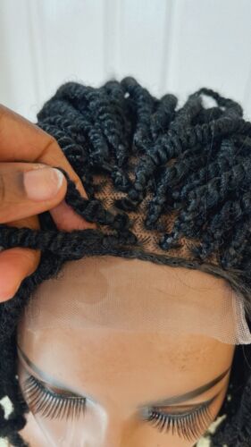 READY TO SHIP*Black kinky twists wig braided closure - Picture 5 of 10