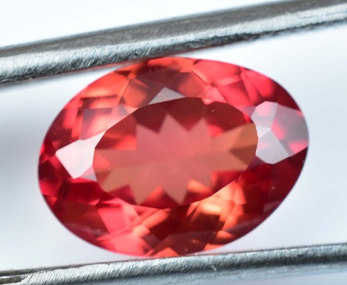 Flawless 5.15 Ct Natural Orange Fire Sapphire Certified Stunning Oval Gemstone - Picture 6 of 9