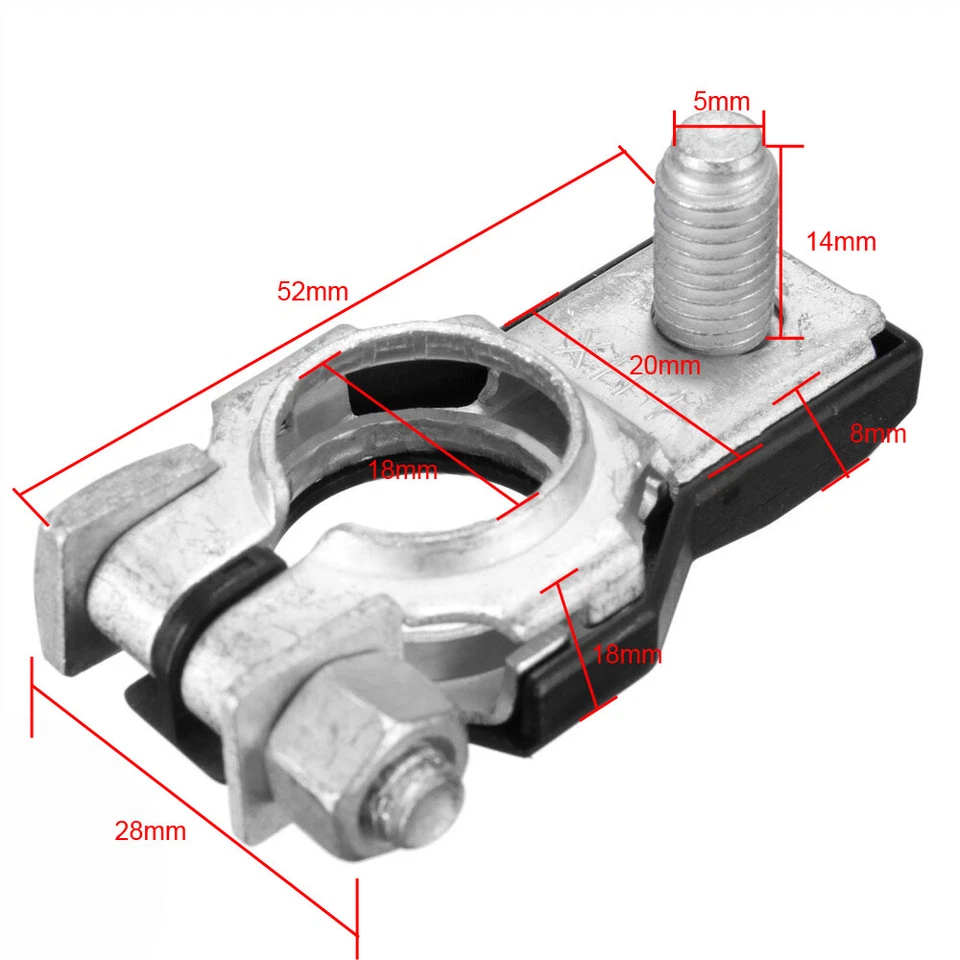 1x Conjunto de terminal de batería positivo OEM 90982-05035 para Toyota Nissan Lexus Foto 2 de 4