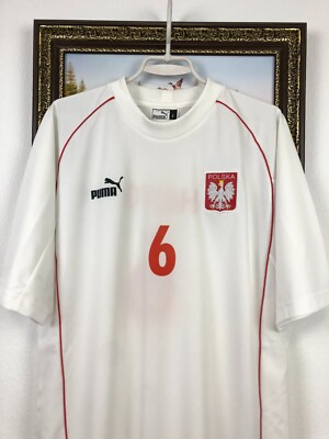 Poland Home football shirt 1999 Player Issue #6 Hajto Soccer