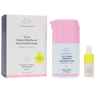 DRUNK ELEPHANT T.L.C. SUKARI BABYFACIAL 1.69 OZ ~ New 856556004272
