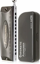 EASTTOP 12Hole Chromatic Harmonica Forerunner Harmonica C  Chromatic Mouth Organ