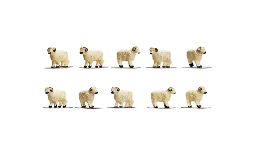 Hornby R7122 Sheep (Pk10) OO Gauge