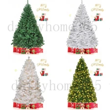 4/5/6/7ft Artificial Christmas Tree Bushy Pine Spruce Holiday Xmas Party Decor