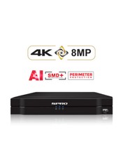 SPRO B6 8MP 4K 8 Channels 5in1 CCTV DVR Recorder with AI Pro Tech, Tripwire, SMD