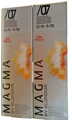 Wella MAGMA  aufhellende Strähnenhaarfarbe /07 NATUR-BRAUN DUNKEL 2 X 120g =240g