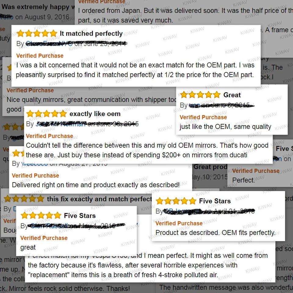 Espejo retrovisor carbono -OE repuesto se adapta a '00-'06 Honda RVT1000R MANO DERECHA X1 Foto 4 de 4