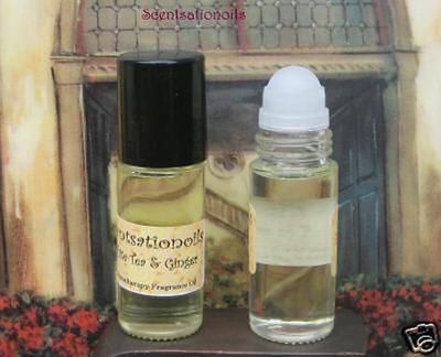 WHITE TEA & GINGER 1 OZ ROLL-ON FRAGRANCE OIL Premium BodyOil SCENTSATIONOILS