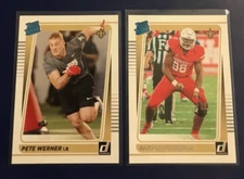 2021 Donruss #322 #342 PAYTON TURNER & PETE WERNER Rookie Lot 2 Saints Hot !