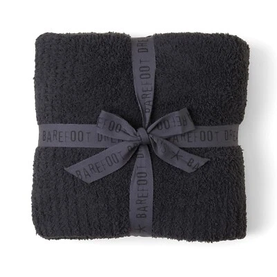 Barefoot Dreams CozyChic Lite Ribbed Throw 54"X72" Style : B463 | Color : Carbon