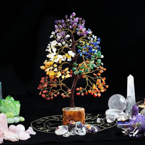 Naturheil Edelstein Kristall Bonsai Glück Geld Baum für viel Glück Reichtum - Bild 2 von 4