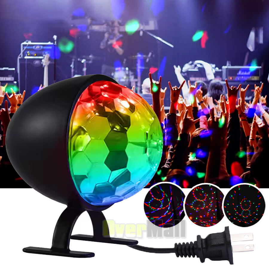 Mini DJ Ball Light LED Disco Lights Party Stage Bulb Dance Lighting  Decoration