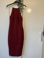 Burgundy Midi Dress Size 8