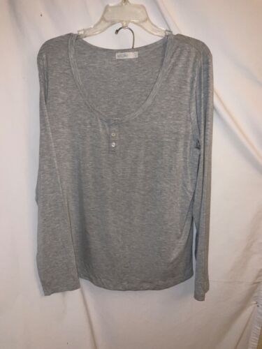 Barefoot Dreams Trikot Henley & Shorts grau weicher Komfort XL - Bild 2 von 8