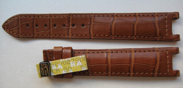 GENUINE CARTIER PASHA WATCH STRAP BAND BROWN ALLIGATOR LEATHER 18 x 16 mm NEW | eBay