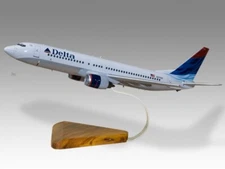 Boeing 737-800 Delta Airlines Livery 1 Desk Wood Airplane Model Small 1/130