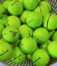 36 TaylorMade TP5 / TP5X Yellow AAA Used Golf Balls 3A- FREE SHIPPING