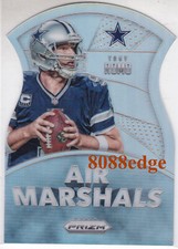 2015 PANINI PRIZM AIR MARSHALS SILVER HOLO: TONY ROMO #12DIE-CUT DALLAS COWBOYS