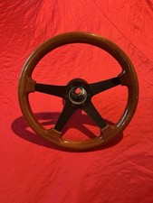 Luisi 4-spoke Steering Wheel Wood Mahogany Volvo Bmw Honda Acura Vw Italy Rare