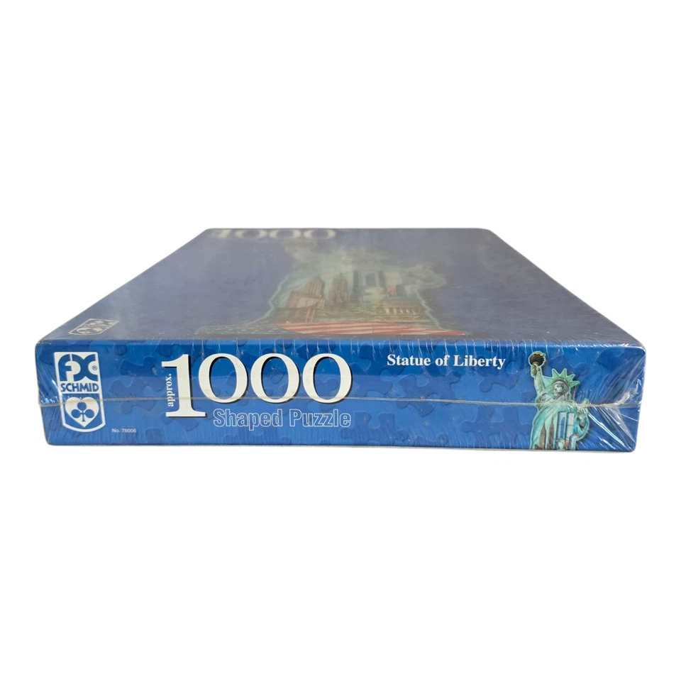 NEW Sealed! FX Schmid Statue of Liberty Shaped 1000 Piece Jigsaw Puzzle - Image 3 of 4