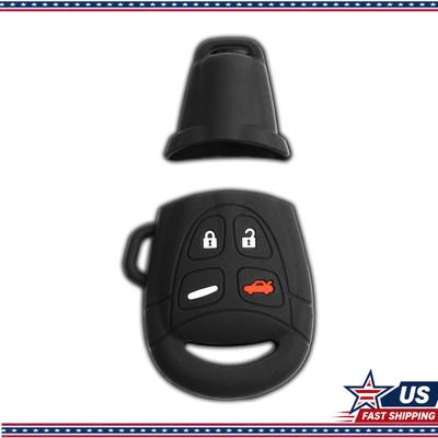 Soft Rubber Protective Case Saab 9-3 9.5 Keyless Entry Remote Key FoColor: Black
