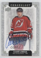 2018 Upper Deck Chronology Franchise History Claude Lemieux #FH-NJ-CL Auto 1b8