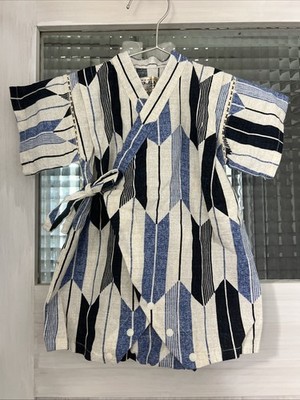 Cool Japanese Arrow Pattern Jinbei Kimono Romper Newborn Infant Boy 70cm 6-9M