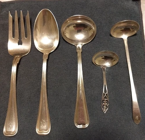 Sterling Silver Flatware Bulk Lot - Scrap or Use - 48 pieces - 3634 grams