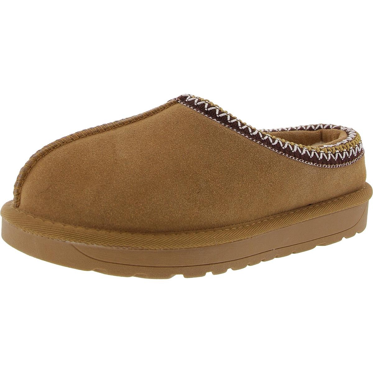 Дизайнерские женские шлепанцы-горки из искусственного меха и искусственной замши коричневого цвета 37 Medium B M BHFO 7797 11190₽