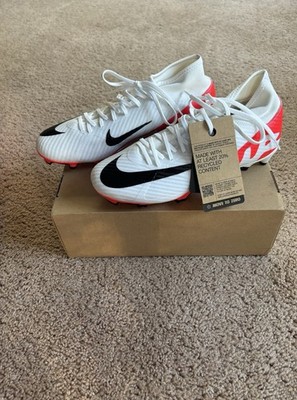 Nike Mercurial Superfly 9 Academy FG/MG Cleats- White/Red (M 7.5 (W 8.5) - New