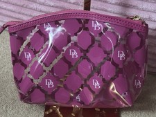 Dooney & Bourke barbie pink Sanibel clear Cosmetic Bag pouch