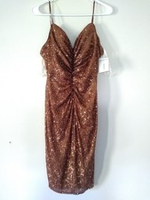 Galina Signature David's Bridal Dress - Size 6 - Tawny-Brown - New Gown