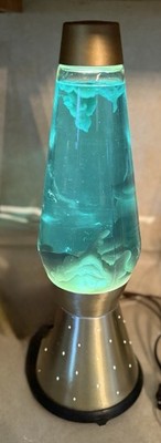Vintage  70 s Lava Lamp Century Lamp Blue Teal Green Starlight Base