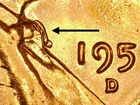 1953-D Lincoln Wheat - Cool Die Break - Gem BU Red From OBW