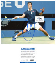 NOVAK DJOKOVIC AUTOGRAPH SIGNED 8X10 PHOTO US OPEN WIMBLEDON TENNIS CHAMPION
