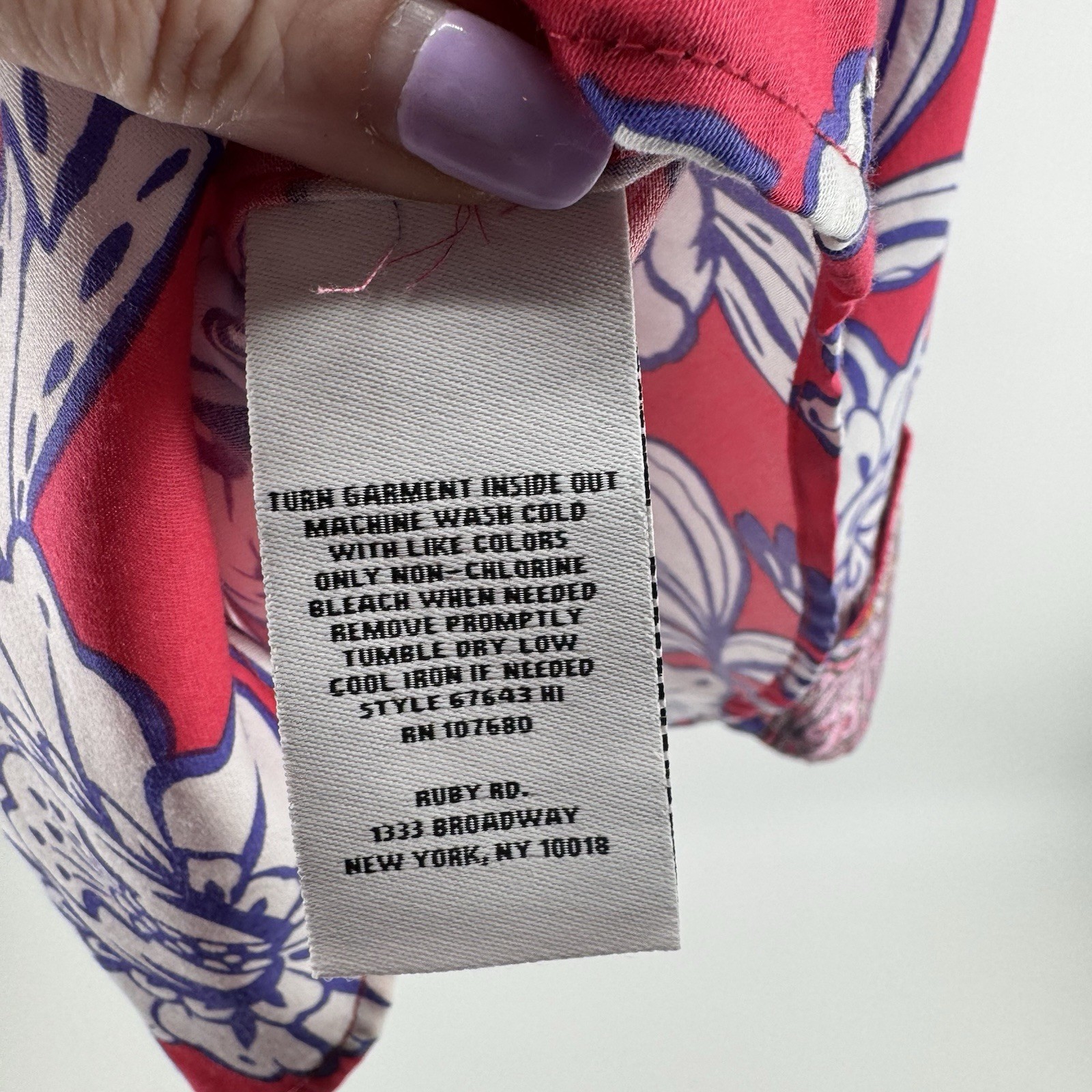 Ruby Rd Womens 2X/3X Plus Button Front Shirt Red … - image 4