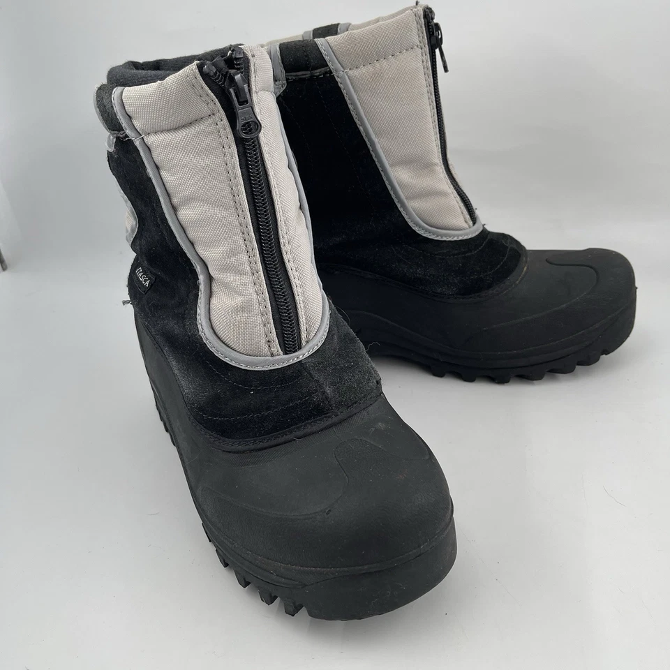 Botas Itasca Big Kid’s preto cinza-tamanho 6 Youth-Snow Stomper impermeável com zíper frontal - Imagem 2 de 4