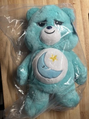 Care Bears Bedtime Bear 2021 Large 16'' Stuffed Plush Basic Fun NWT and Coin