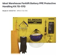 Warehouse Forklift Battery PPE Protective Handling Kit 70-1170 IRONguard