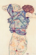Art Journal: Egon Schiele - Sich entkleidende Frau 1914